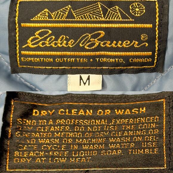 Vtg. 70s/80s Eddie Bauer Goose Down Quilted Puffer Jacket Womens Medium - Picture 8 of 11